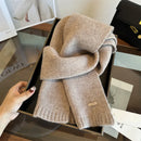 Women's Solid-Color Wool Scarf