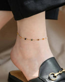 Natural Stone Beaded Stainless Steel Clavicle Necklace