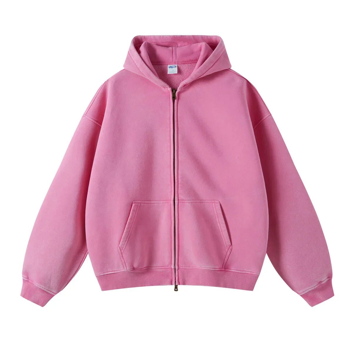Retro Zipped Loose Hoodie