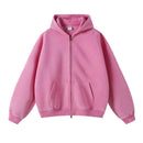 Retro Zipped Loose Hoodie