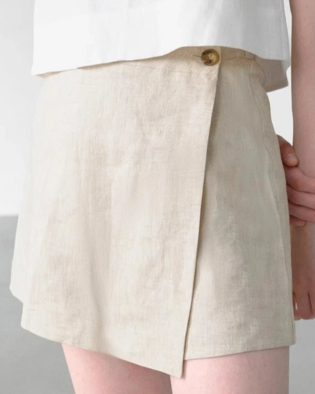 Casual Loose High-Waisted Skirt-Style Shorts