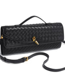 Woven Leather Bags For Evening Crossbody And Clutch