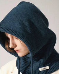 Wool Knit Balaclava Bonnet