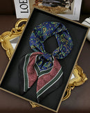 Multifunction Paisley Square Silk Scarf