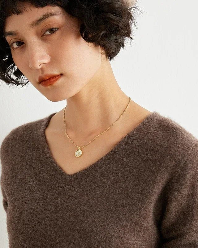 V-Neck Cashmere Basic Jumper