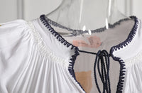 Embroidery V-Neck Tassel Bohemian Maxi Dress