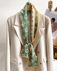 Women's Printed Silk Scarf & Shawl