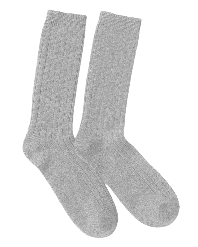 Thick Knit Cashmere Mid-Tube Socks