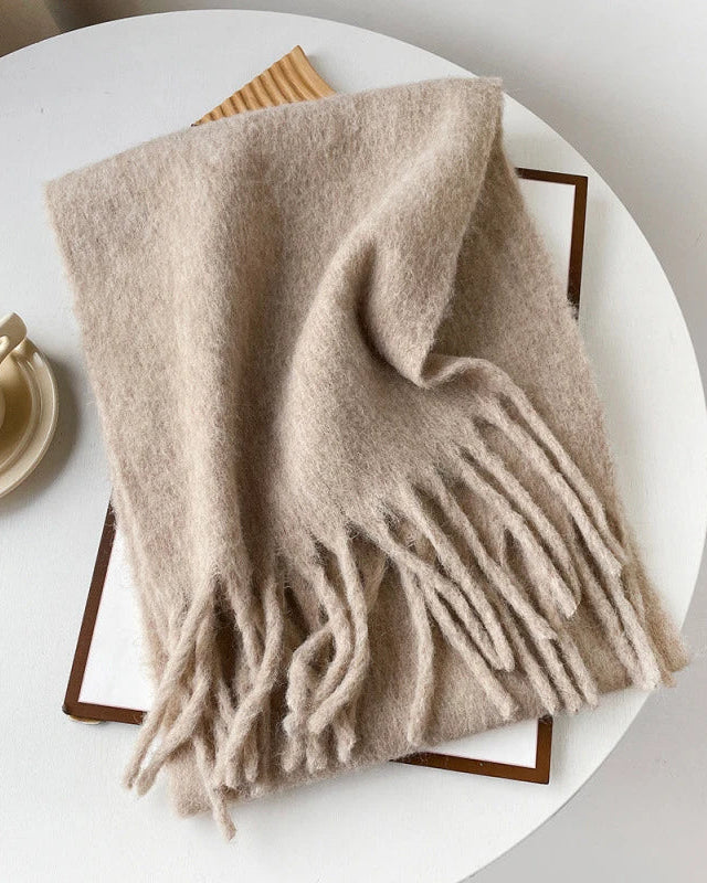 Longline Knitted Shawl Scarf