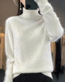 Mink Cashmere Turtleneck Sweater