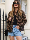 Leopard Printted Short Jacket