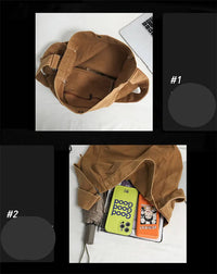 Soft Canvas Crossbody Shoulder Bag