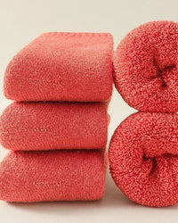 Wool Blend Thick Thermal Mid-Tube Socks 3 Pairs