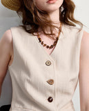 Woven Ease Knit Sleeveless Vest