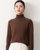 Yak Wool Turtleneck Long-Sleeved Thick Sweater