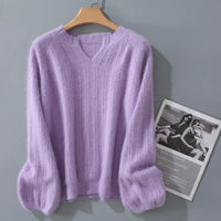 Mink Cashmere Knitted Pullover