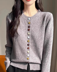 Single Breasted Knitted Cardigan Sweater
