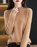 Merino Wool Mock Neck Sweater