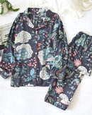 Floral Print Long-Sleeve Pajama Set