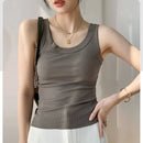 Ribbed Knitted Casual Vest