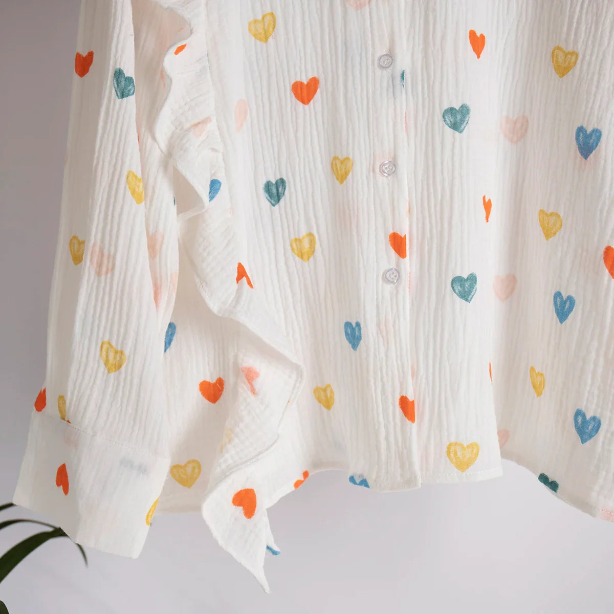 Cotton long sleeves Shirt & Shorts Set