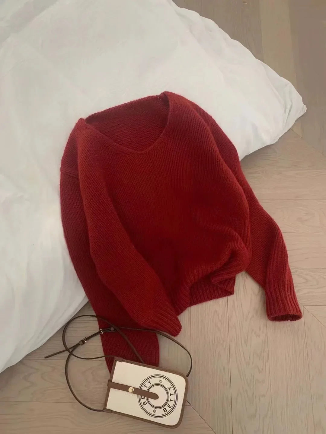V-neck Pure Cashmere Sweater