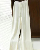 Wool Knit Wide-Leg Pants