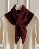 Softly Textured Triangle Knit Scarf