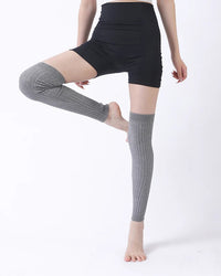 Knit Ruffle Leg Warmers