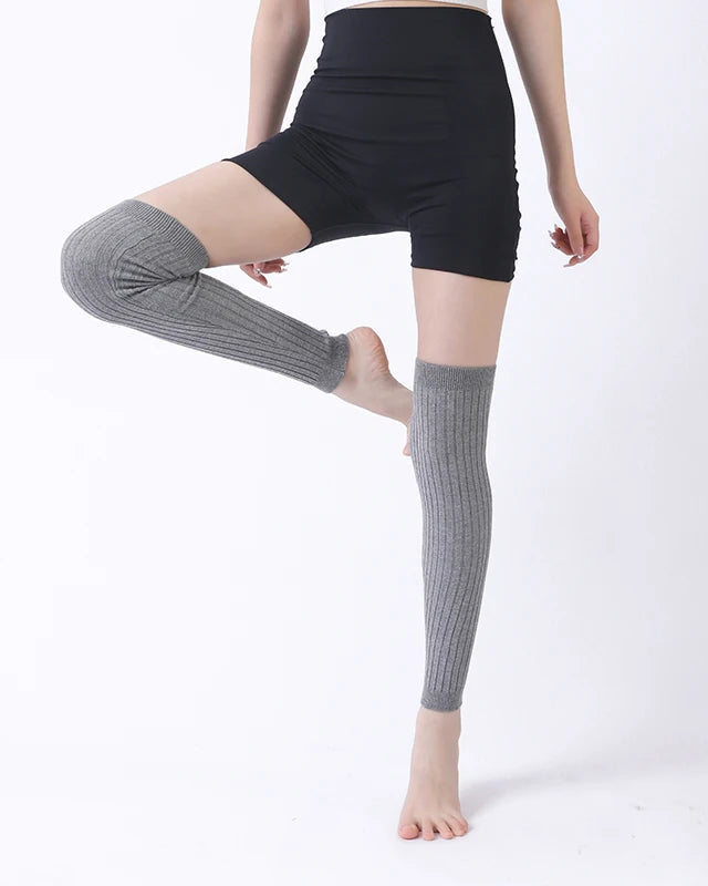 Knit Ruffle Leg Warmers