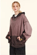 Oversized Retro Washed Cotton Hoodies