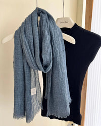 Waffle Texture Cotton Scarf Shawl