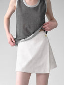 Casual Loose High-Waisted Skirt-Style Shorts