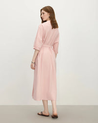 New Belted A-Line Loose Shirt Dress