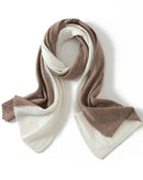 Cashmere Knitted Patchwork Colorful Scarf