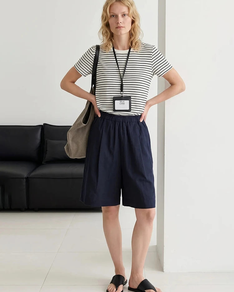 High Waist Wide Leg Shorts