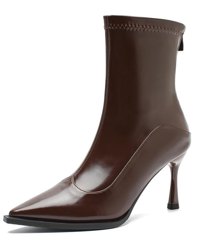 Fashion Party Pointed-Toe High-Heeled Ankle Boots