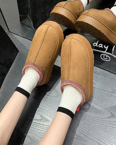 Shearling Lined Slip-On Ankle Boot
