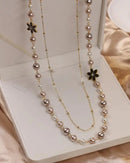 Women's Double-Layer Long Pearl Necklace