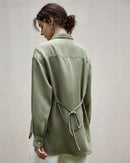 Elegant Lapel Single-Breasted Ol Shirt