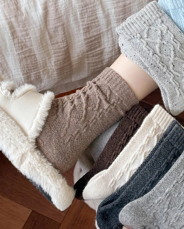 Wool Blend Casual Loose Socks