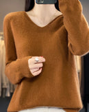 Soft Wool Knit Hooded Pullover Sweater