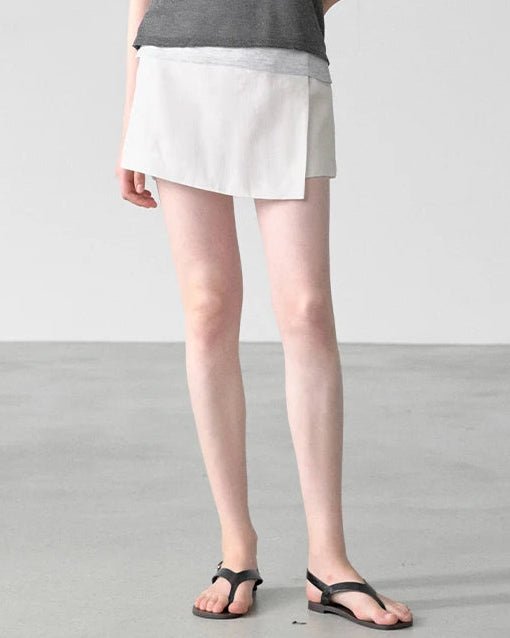 Casual Loose High-Waisted Skirt-Style Shorts