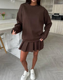 Loose-Fit Fleece Pullover Sweatshirt