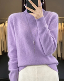 Mink Cashmere Turtleneck Sweater