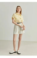 Solid Color High Waist Shorts