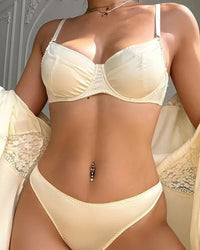 Silk Ultra-Thin Soft Comfortable Seamless Bra Set