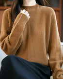 Rolled-Neck Merino Wool Sweater