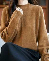 Rolled-Neck Merino Wool Sweater