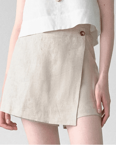 Casual Loose High-Waisted Skirt-Style Shorts